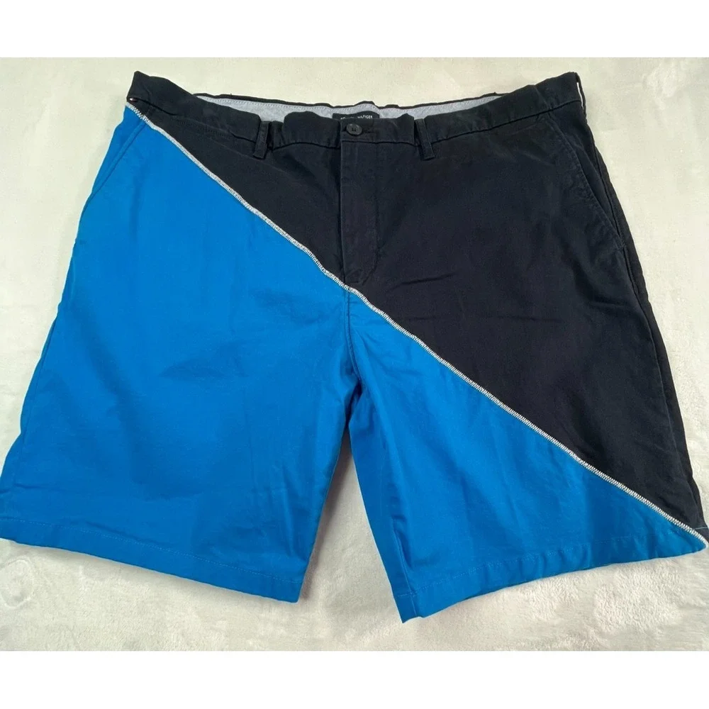 NAUTICA Mens 40 Shorts Blue‎ two-tone Chino 8